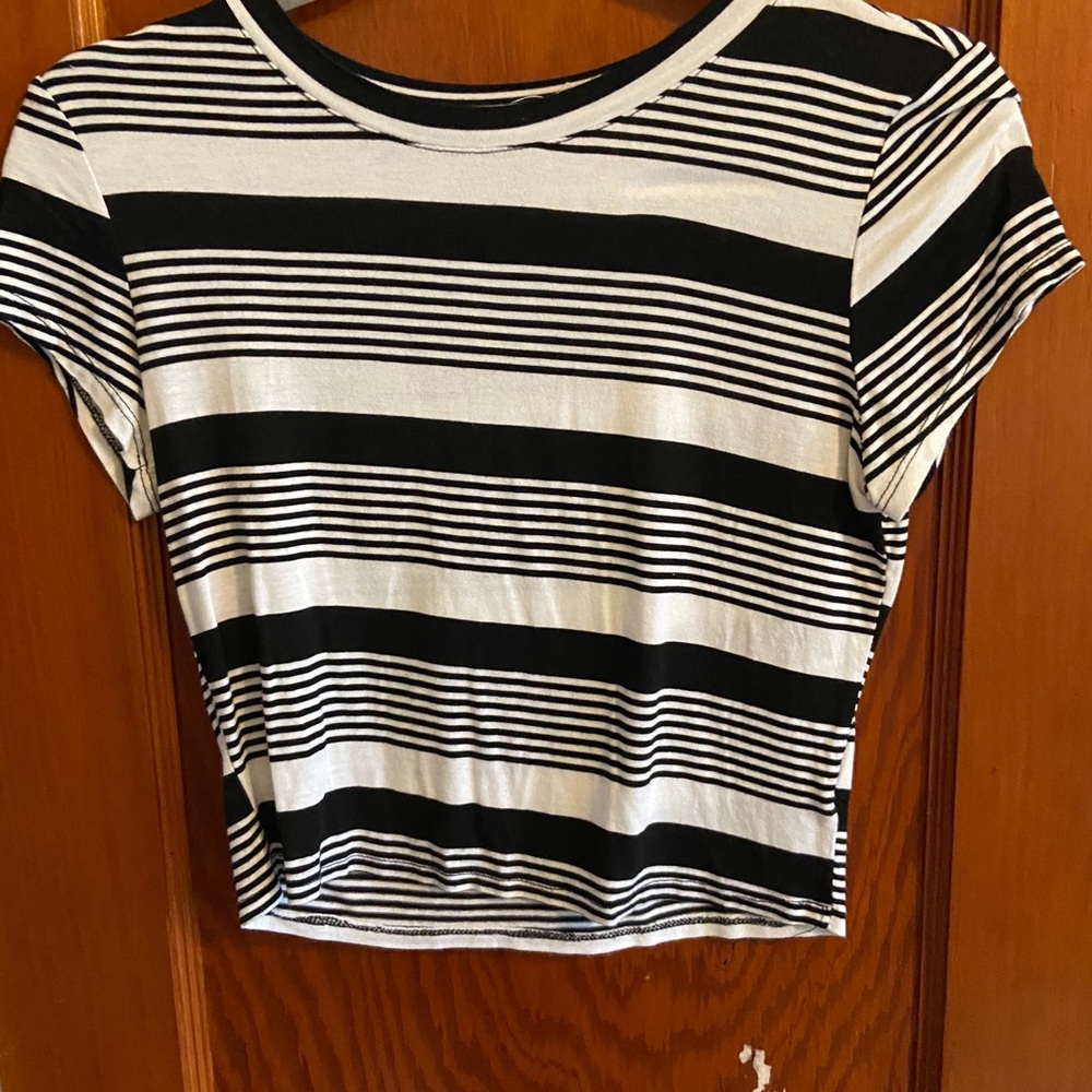 Striped crop top